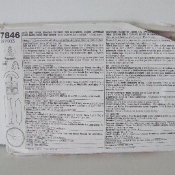 Christmas decoration sewing pattern Simplicity uncut vintage Xmas craft angel - Picture 4 of 9